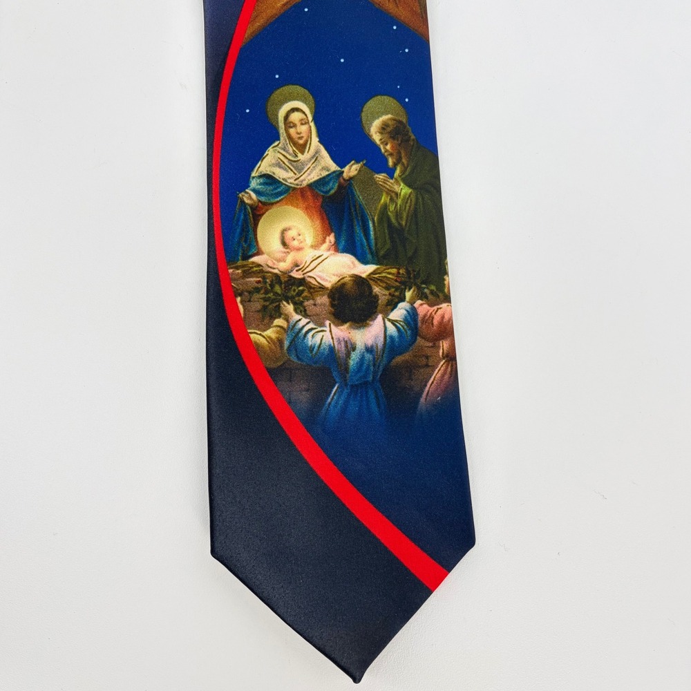 Holiday Traditions Necktie Nativity Scene Christmas Religious Hallmark Christian